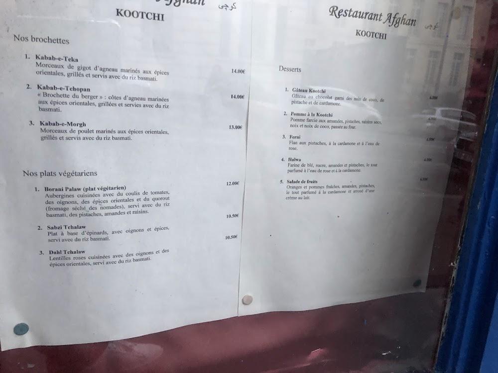 Restaurant Kootchi - Menu Image 2